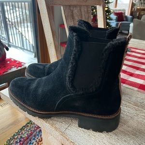 Sam Edelman black suede boot